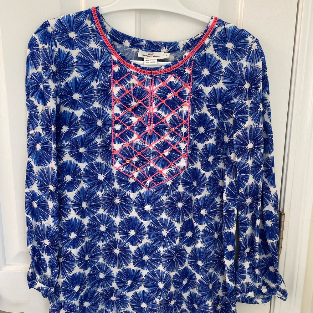 VINEYARD VINES | Women's Printed Sequin Top
